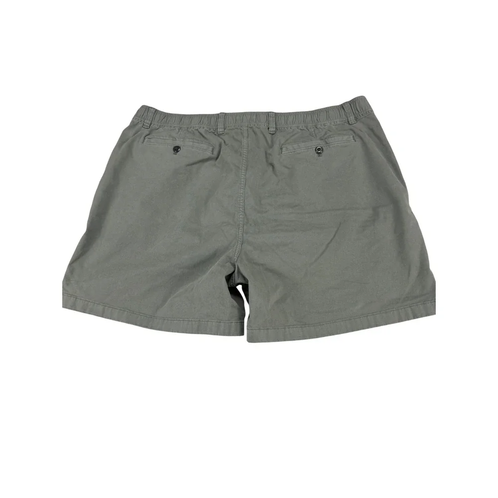 Todd Snyder Mens Weekend Shorts Olive Green Elastic Waist Cotton Stretch XXL